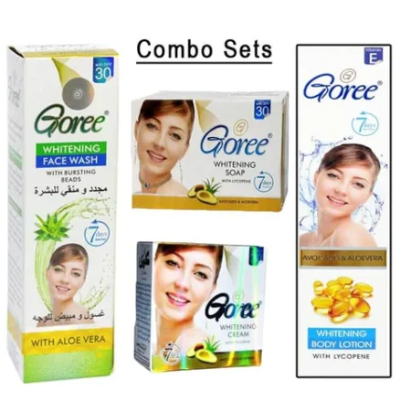 Goree Combo Sets of 4 (Face Cream / Beauty Soap / Face Wash / Body Lotion)