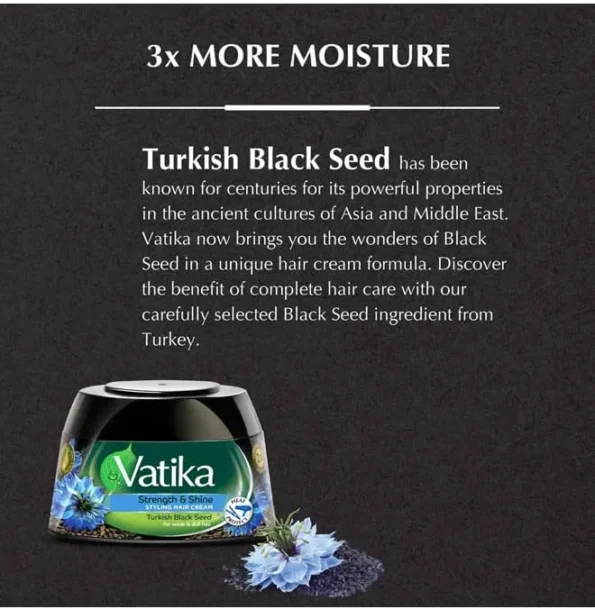 Vatika Strength and Shine Hair Cream Turkish Black Seed