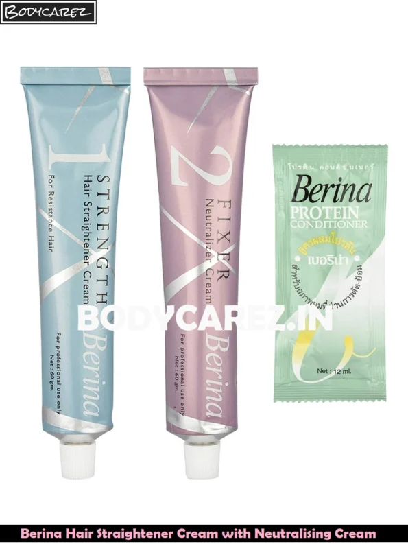 Berina Hair Straightener Cream with Neutralising Cream