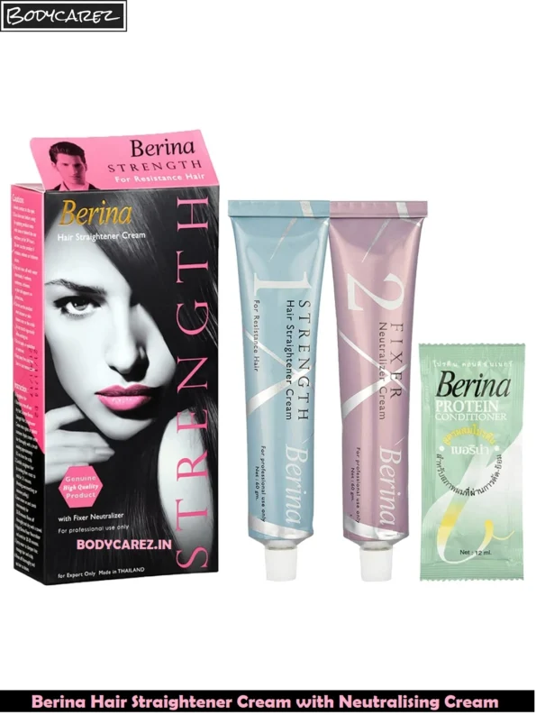 Berina Hair Straightener Cream with Neutralising Cream