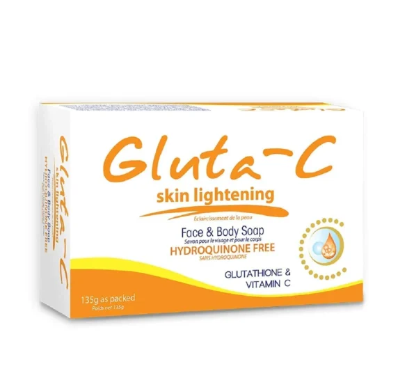Gluta-C Skin Lightening Face & Body Soap Glutathione & Vitamin-C (Hydroquinone Free)