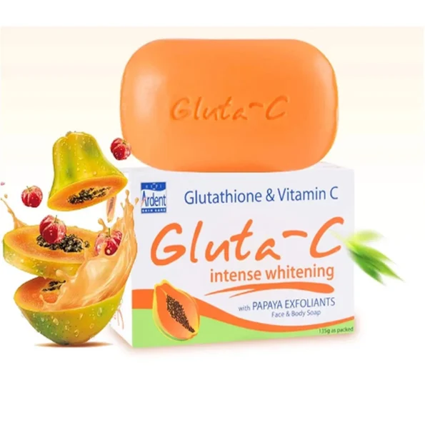 Gluta-C Skin Lightening With Papaya Enzymes Face & Body Soap Glutathione & Vitamin-C