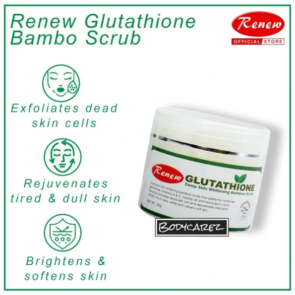Renew Placenta Glutathione Bamboo Scrub