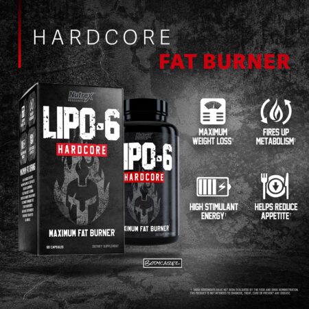 Nutrex Research Lipo 6 Hardcore Maximum Fat Burner